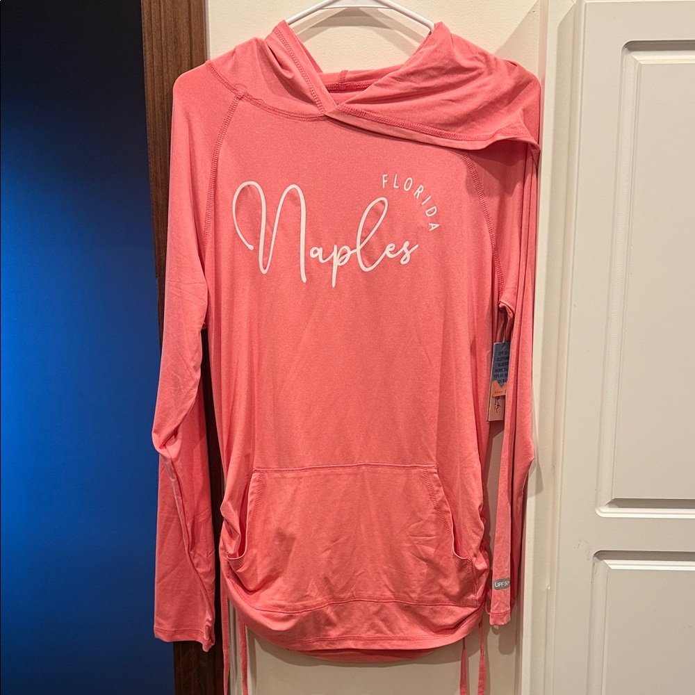 Naples Florida Women's Long Sleeve Hoodie - Pink